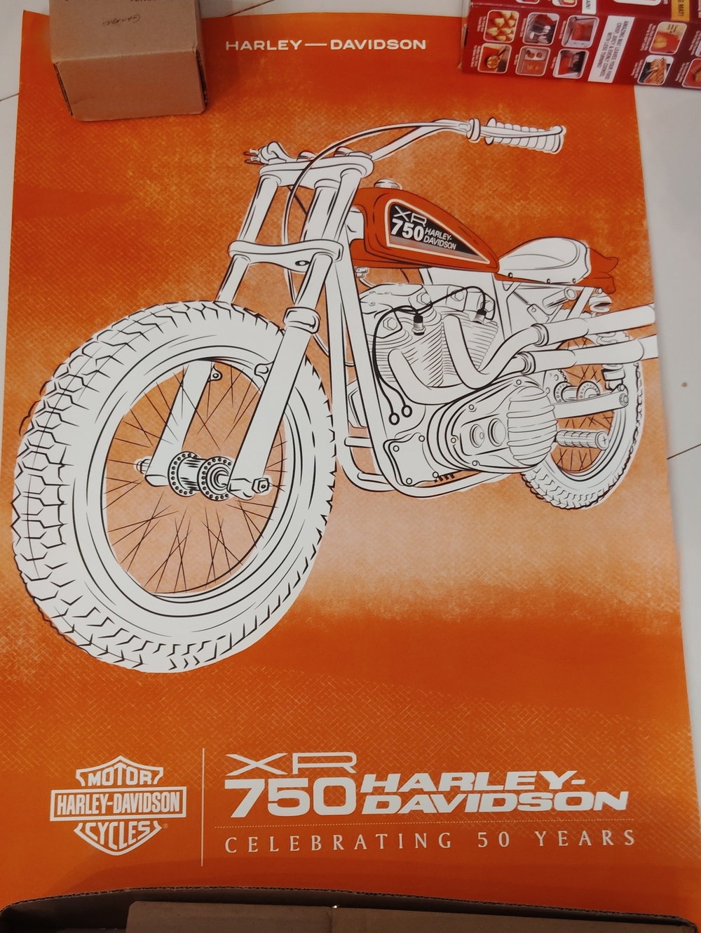 Beautiful Harley Davidson Huge Collectors Official Poster Art Official